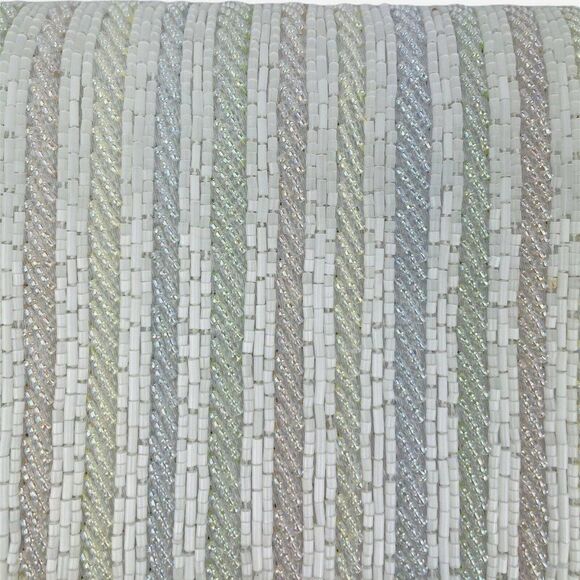 RARE VTG 1950s Walborg Pastel Rainbow Hand Beaded Purse Macau Evening Bag Retro - Picture 2 of 11